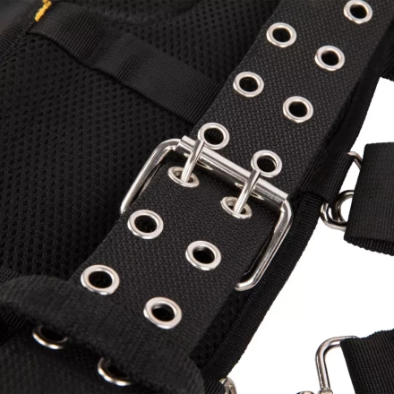 Пояс монтажника усиленный, с лямками, сумки поясные, держатель для молотка// Denzel 90290 купить в Ноябрьске