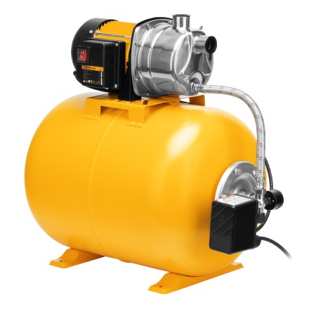 Насосная станция Denzel 97311, PSL1100X, 1100 Вт, 3600 л/ч, ресивер 50 л, подъем 45 м, нержавейка купить в Ноябрьске