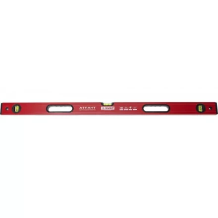 Уровень ЗУБР &quot;МАСТЕР&quot; &quot;УС - 5&quot; коробчатый усиленный, фрезерованный, 3 глазка, крашенный, с ручками, 100см 4-34585-100 купить в Ноябрьске