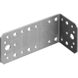 Крепежный уголок ЗУБР "МАСТЕР" асимметричный, 90х70х140мм, 1шт 310156-90