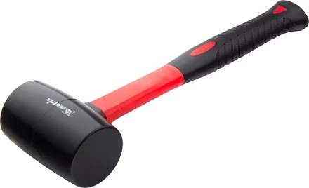 Киянка резиновая, 225 г, черная резина, фибергласовая рукоятка MATRIX 11175 купить в Ноябрьске