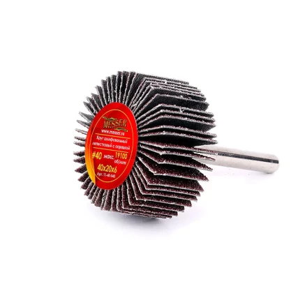 Круг MESSER шлифовальный лепестковый с оправкой (на шпильке) 40х20х6  #40 купить в Ноябрьске