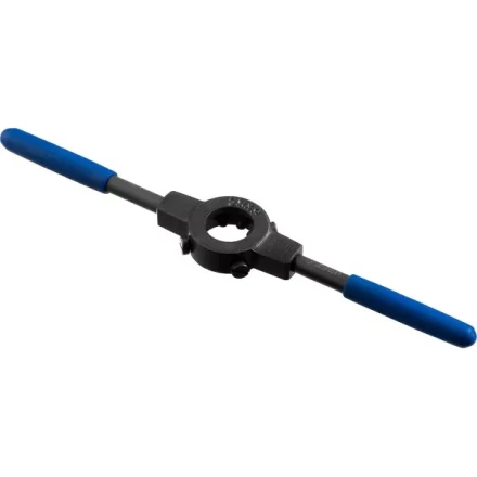 Плашкодержатель ЗУБР &quot;ПРОФЕССИОНАЛ&quot; со стопорными винтами, сталь 45, посадочный диаметр - 25 мм, высота -9 мм, общая длина - 224 мм 28150-25 купить в Ноябрьске