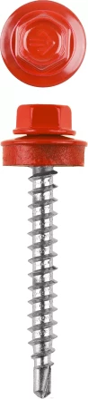Саморезы ЗУБР окраш., RAL 3003 рубин.-красн., для крепл. кров. матер. к дерев. обреш., 4.8x38мм, 300шт 4-300315-48-038-3003 купить в Ноябрьске