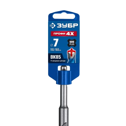 ЗУБР ПРОФИ-4Х 7x160 мм, SDS-plus бур (29313-160-07) купить в Ноябрьске