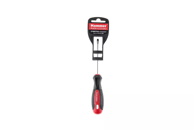 Отвертка HAMMER 601-018 SL-3x75мм купить в Ноябрьске