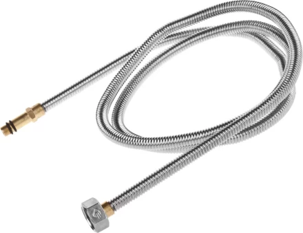 Подводка ЗУБР &quot;ЭКСПЕРТ&quot; сильфонная из нержавеющей стали, для смесителя, удлиненная, г/ш (гайка-штуцер), 1/2&quot;, 1,5м 51013-150 купить в Ноябрьске