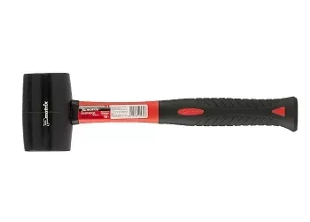Киянка резиновая, 450 г, черная резина, фибергласовая рукоятка MATRIX 11185 купить в Ноябрьске