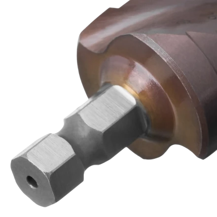 Сверло ступенчатое Denzel 723614, 6-8-10-12-14-16-18-20-22-24-26-28-30мм, Р6М5К5, 6-гр. хвостовик купить в Ноябрьске