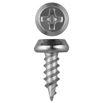 Саморезы ЗУБР оцинкованные, для крепления лист. металла до 0.9мм, полуцилиндр. головка, 3.5x11мм, 85шт 4-300127-35-11 купить в Ноябрьске