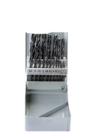 Набор сверл по металлу 1-10 мм (через 0,5 мм + 3,2 и 4,8 мм) HSS 21шт металлический бокс цилиндрический хвостовик SPARTA 723755 купить в Ноябрьске