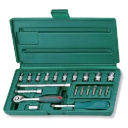 Набор головок торцевых 1/4"DR 4-13мм 21предмет Jonnesway S04Н2721S 47533