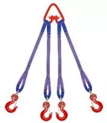 Строп текстильный четырехветвевой 4СТ 8 т  L=5.5 м SF7 90 мм Звено РТ-3 купить в Ноябрьске