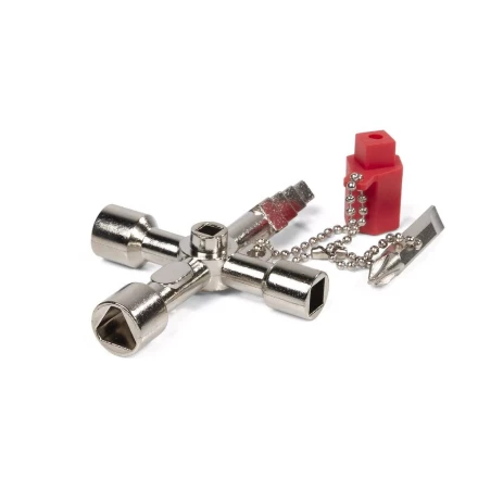 Ключ для электрошкафов КВТ КЭШ-5М с 5 профилями и битой «крест/шлиц» (84624) купить в Ноябрьске