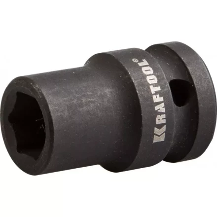 Торцовая головка KRAFTOOL &quot;INDUSTRIE QUALITAT&quot; ударная (1/2&quot;), FLANK, Cr-Mo, фосфатированная, 12 мм 27940-12_z01 купить в Ноябрьске