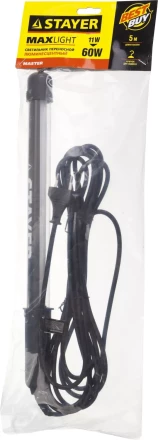 Светильник люминесцентный переносной, 5м, 11 (60) Вт, 220 В, STAYER 56065-11 купить в Ноябрьске