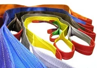 Ремень буксировочный  7т К. L=5.0 м 60 мм в 1 слой с двумя петлями купить в Ноябрьске