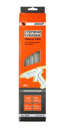 Стержень клеевой 11х300мм ЭНКОР 440 17шт 50440 купить в Ноябрьске