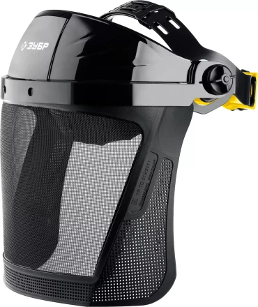 ЗУБР СЕКТОР-С, экран из мелкоячеистой сетки 190 х 339 мм, с храповиком, защитный лицевой щиток, Профессионал (110851) купить в Ноябрьске