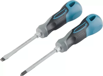 Набор отвёрток комбинированный 2 шт,S2 трехкомпонентная рукоятка GROSS 12168 купить в Ноябрьске