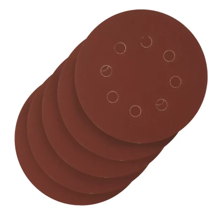 Круг абразивный на ворсовой подложке под &quot;липучку&quot;, перфорированный, P 600, 125 мм, 5 шт Сибртех 738167 купить в Ноябрьске