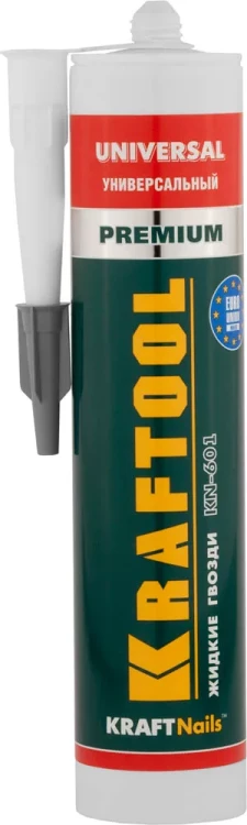 Клей монтажный KRAFTOOL KraftNails Premium KN-601, универсальный, для наружных и внутренних работ, 310мл 41341_z01 купить в Ноябрьске