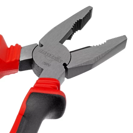 Плоскогубцы комбинированные Matrix, 200 мм, хром-ванадий, двухкомпонентные рукоятки, 17092 купить в Ноябрьске