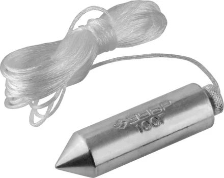 Отвес ЗУБР &quot;МАСТЕР&quot; строительный со шнуром, в пластиковом контейнере,100 г 0636-100_z01 купить в Ноябрьске