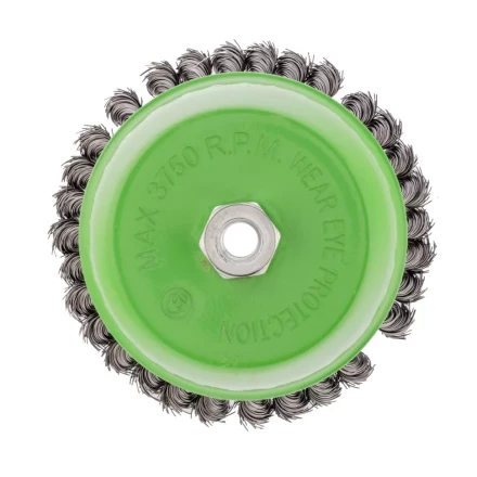 Щетка для УШМ 150 мм М14 Чашка крученая проволока 0,5 мм Сибртех 746297 купить в Ноябрьске