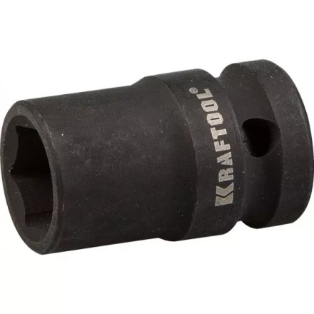 Торцовая головка KRAFTOOL &quot;INDUSTRIE QUALITAT&quot; ударная (1/2&quot;), FLANK, Cr-Mo, фосфатированная, 13 мм 27940-13_z01 купить в Ноябрьске