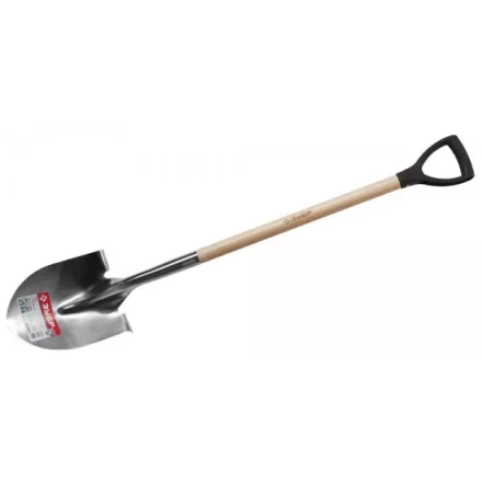 Лопата ЗУБР &quot;ЭКСПЕРТ&quot; штыковая садовая из нерж. стали, деревянный черенок из ясеня, пластиковая рукоятка, 290х210х1200мм 4-39430_z01 купить в Ноябрьске