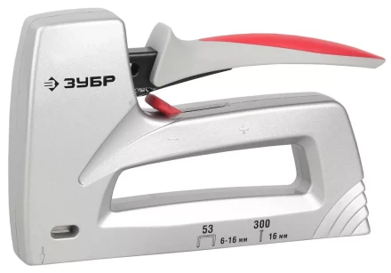 Степлер ЗУБР , пластинчатая пружина, литой корпус, 2 в 1, тип53: 6-14мм, тип 300: 16мм 31503_z01 купить в Ноябрьске
