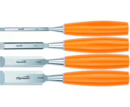 Набор стамесок плоских 4 штуки 6-12-18-24 мм SPARTA 24412 купить в Ноябрьске