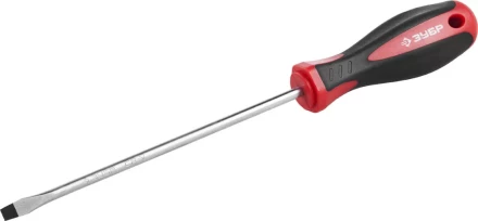 Отвертка ЗУБР &quot;МАСТЕР&quot;, Cr-v, эргономичная двухкомпонентная рукоятка, SL5,5x150мм 25061-5.5-150_z02 купить в Ноябрьске