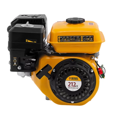 Двигатель бензиновый Denzel RX-17K, 7 л.с., 212 см3, горизонтальный вал шпонка 19 мм 95101 купить в Ноябрьске