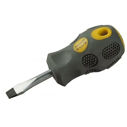 Отвертка STAYER &quot;PROFESSIONAL&quot; &quot;MAX-GRIP&quot; слесарная, Cr-V, намагниченная, SL 6,5х38мм 2580-38-6.0 G купить в Ноябрьске