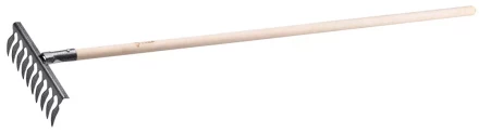 Грабли ЗУБР садовые с черенком, 10 витых зубцов 4-39581-10 купить в Ноябрьске