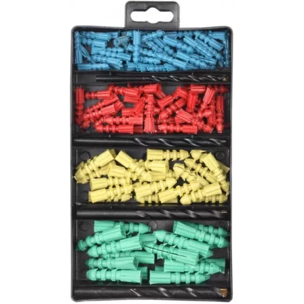 Набор ТЕВТОН Свёрла &quot;ХОББИ&quot; по бетону с дюбелями, 5, 6, 8, 10мм 2913-H4-120 купить в Ноябрьске