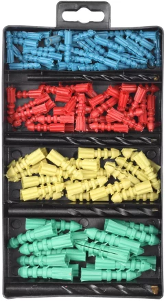 Набор ТЕВТОН Свёрла &quot;ХОББИ&quot; по бетону с дюбелями, 5, 6, 8, 10мм 2913-H4-120 купить в Ноябрьске