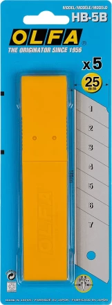 Лезвие OLFA сегментированное, 25х126х0,7мм, 5шт OL-HB-5B купить в Ноябрьске