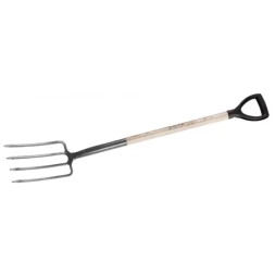 Вилы ЗУБР "МАСТЕР" ФАВОРИТ садовые, деревянный черенок из ясеня, пластиковая рукоятка, 280x180x1200мм 4-39562