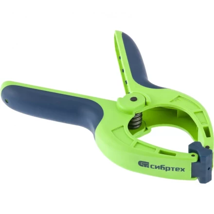 Струбцина клещеобразная 3-3/16 пластиковый корпус двухкомпонентные рукоятки усиленная пружина 82 мм Сибртех 20788 купить в Ноябрьске