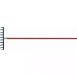 Грабли с деревянным черенком стальные покрытые эпоксидом PALISAD LUXE 61789