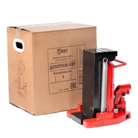 Домкрат автономный с низким подхватом КВТ ДА-10П150Н усилием 10 т (103855) купить в Ноябрьске