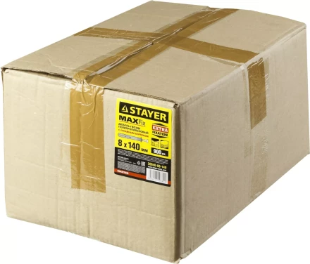 Дюбель-гвоздь полипропиленовый, потайный бортик, 8 x 140 мм, 500 шт, STAYER Master 30640-08-140 30640-08-140 купить в Ноябрьске