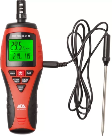 Измеритель влажности и температуры бесконтактный ADA ZHT 100 (6 in 1) купить в Ноябрьске