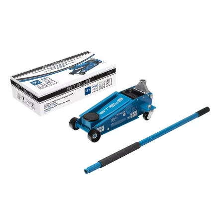 Домкрат гидравлический подкатной Stels 51139, 3 т, 120-450 мм, быстрый подъем, проф. купить в Ноябрьске