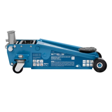 Домкрат гидравлический подкатной Stels 51139, 3 т, 120-450 мм, быстрый подъем, проф. купить в Ноябрьске