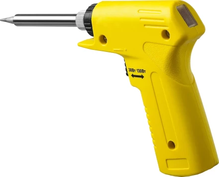 Паяльник с пистолетной пластмассовой рукояткой, STAYER &quot;PROFI&quot; PROTerm, 55308-130, 30 - 130 Вт, с керамическим нагревательным элементом 55308-130 купить в Ноябрьске