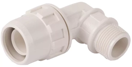 Муфта ЗУБР &quot;ШиреФит&quot; соединительная угловая 90°, &quot;штуцер с гайкой - внешняя резьба&quot;, 32мм-1&quot; 51465-32-1 купить в Ноябрьске